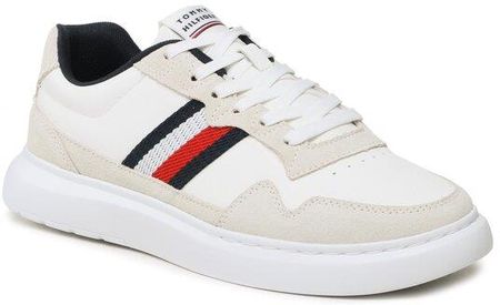 Tommy Hilfiger Sneakersy Lightweight Leather Mix Cup FM0FM04427 Biały