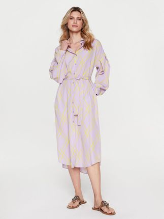 Silvian Heach Sukienka koszulowa GPP23371VE Fioletowy Regular Fit