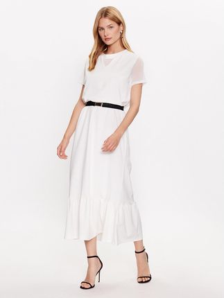 Liu Jo Sport Sukienka codzienna TA3164 JS088 Biały Regular Fit