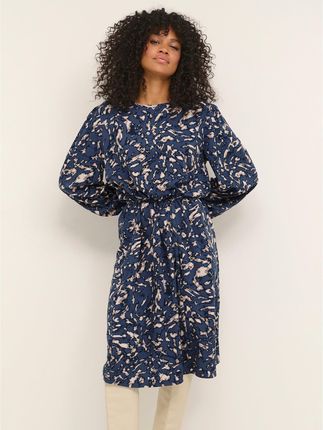 Kaffe Sukienka codzienna Via 10507206 Granatowy Regular Fit
