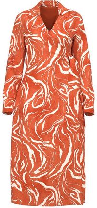 Selected Femme Sukienka 16089030 Pomarańczowy Regular Fit