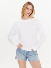Guess Bluza Logo Script W3GQ12 KBK32 Biały Regular Fit