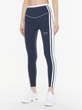 Guess Legginsy Signature V3GB05 KBP41 Granatowy Slim Fit