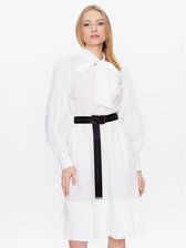 KARL LAGERFELD Sukienka codzienna 226W1302 Biały Regular Fit