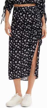 Desigual Spódnica midi Zury 23SWFW17 Czarny Regular Fit