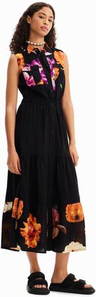 Desigual Sukienka codzienna Suiza-Lacroix 23SWVW77 Czarny Regular Fit