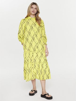 Silvian Heach Sukienka codzienna GPP23374VE Żółty Regular Fit
