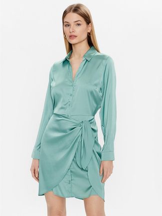 Guess Sukienka koszulowa Alya W2BK83 WF1T2 Zielony Regular Fit