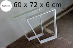 Zdjęcie NOGI NÓŻKI METALOWE STOŁOWE BIAŁE SZER.60 CM STÓŁ LOFT - Tarnowskie Góry