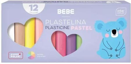 Interdruk Plastelina 12 Kolorów B&B Pastel