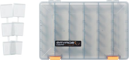 Savage Gear Pudełka Na Przynęty 5A Smoke-5-6-Cassette-Lurebox 5A Smoke 27.5X18X4.5Cm 10Pcs Cassette