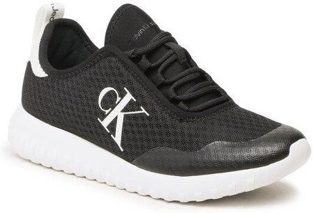 Calvin Klein Jeans Sneakersy Spor Run Eva Slipon Over Mesh Wn YW0YW00937 Czarny