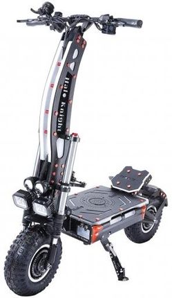 Halo Knight T107Max Offroad Electric Scooter 2 4000W Motors 120Km H Max Speed 72V 50Ah Battery 125Km Range Black