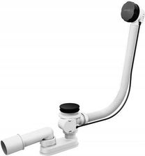 Ravak Syfon wannowy CLICK-CLACK z przelewem 570 mm - czarny X01746
