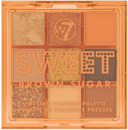 W7 Sweet Brown Sugar Paleta Prasowanych Pigmentów 8,1G