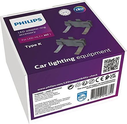 Philips Automotive Lighting Pierścień Adaptera H7Led Typ K Uchwyt Lampy Do Ultinon Pro6000