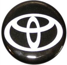 Zdjęcie Naklejka na kluczyk pilot Toyota 14mm czar alu - Wilamowice