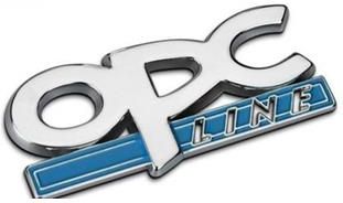 Emblemat znaczek logo OPC LINE 85x35mm Opel