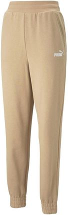 Damskie Spodnie Puma Ess+ Embroidery High-Waist Pants TR CL 84709389 – Beżowy