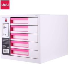 Zdjęcie Pojemnik Z 5 Szufladami Deli Z01043 Różowy - Bierutów