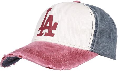 Bordowa czapka z daszkiem baseballówka vintage LA cz-m-63