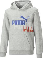 Zdjęcie Dziecięca Bluza Puma Ess+ Logo Power Hoodie TR B 67326204 – Szary - Dębica
