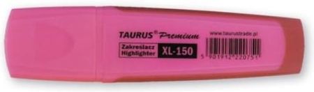 Zakreślacz Z Gumowym Uchwytem Taurus Xl 150 Różowy