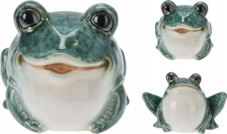 Figurka porcelanowa dekoracyjna żaba 12 x 7 x 9 cm