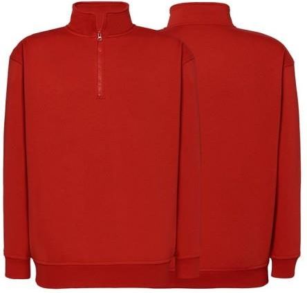 Bluza dresowa red męska z logo na sercu nadrukiem logo firmy 290g SWRA ZIP kolor RD bluza dresowa