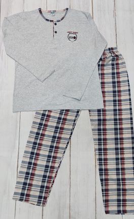 Klasyczna wygodna męska piżama z bawełny M