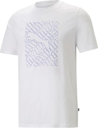 Męska Koszulka z krótkim rękawem Puma Graphics Cat Tee 67447402 – Biały