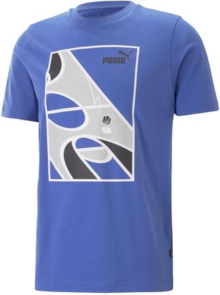 Męska Koszulka z krótkim rękawem Puma Graphics Court Tee 67448192 – Niebieski