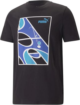 Męska Koszulka z krótkim rękawem Puma Graphics Court Tee 67448101 – Czarny