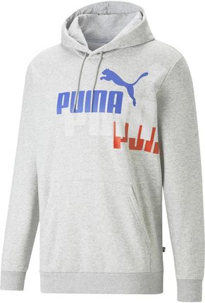 Męska Bluza Puma Ess+ Logo Power Hoodie FL 67419804 – Szary