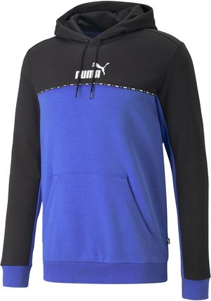 Męska Bluza Puma Ess Block X Tape Hoodie FL 67334292 – Niebieski