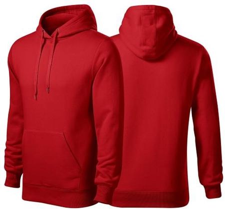 Bluza czerwona męska z logo na sercu nadrukiem logo firmy 320g 413 kolor 07 bluza cape