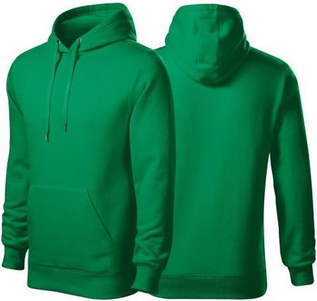 Bluza zieleń trawy męska z logo na sercu i plecach z nadrukiem logo firmy 320g 413 kolor 16 bluza cape