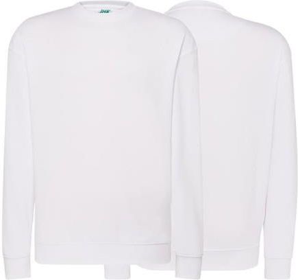 Bluza sweatshirt white męska z logo na sercu nadrukiem logo firmy 290g 290 kolor WH bluza sweatshirt