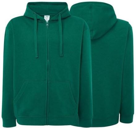 Bluza dresowa kelly green męska z logo na sercu nadrukiem logo firmy 290g SWUA HOOD SWEATSHIRT kolor KG bluza dresowa
