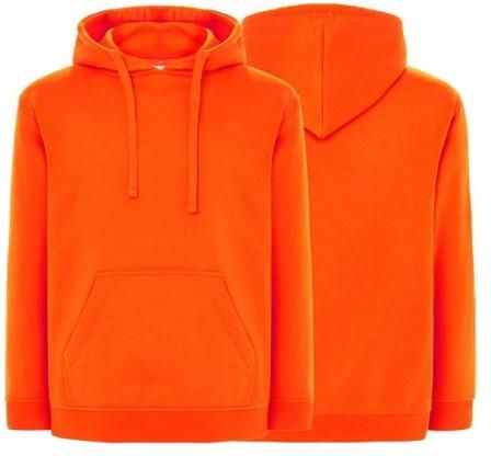 Bluza dresowa orange męska z logo na sercu nadrukiem logo firmy 290g SWRA KNG kolor OR bluza dresowa