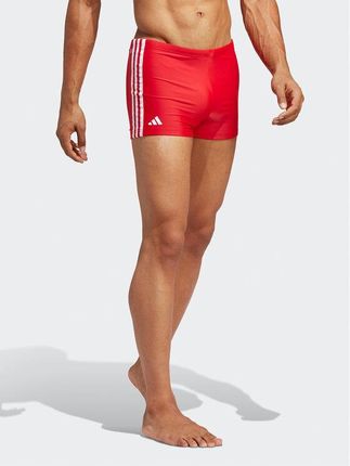 adidas Szorty kąpielowe Classic 3-Stripes Swim Boxers HT2075 Czerwony Regular Fit