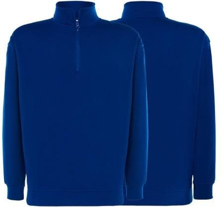 Bluza dresowa royal blue męska z na sercu nadrukiem logo firmy 290g SWRA ZIP kolor RB bluza dresowa