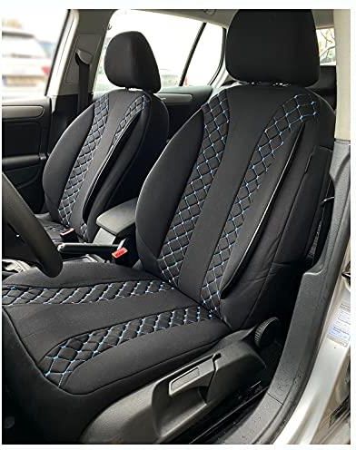 Toets Auto Sitzbezüge Set Für Mitsubishi L200 2015-2025 | 9-teilig Leder Sitzbezug | Schwarz Wasserdicht