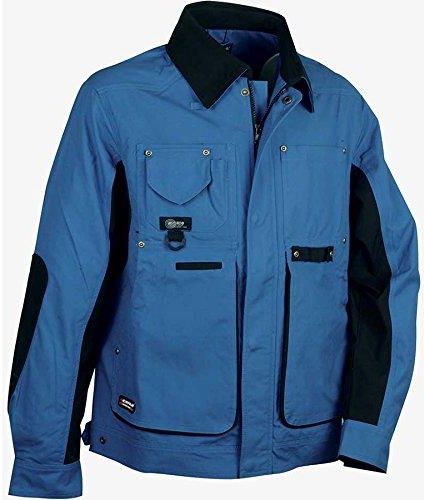 Pantaloni Da Lavoro Cofra Montijo Nero/Rosso - Con Inserti Riflettenti, Tascabili, Taglia Z52