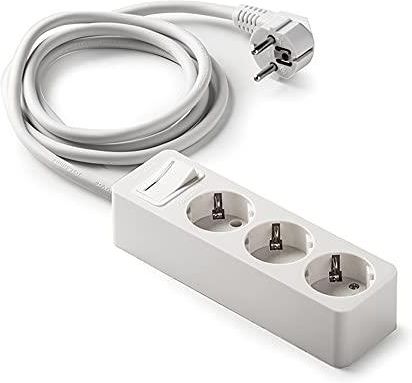 Famatel Base 6 tomas 16A con toma de tierra e interruptor y 1.5m de cable – El Corte Eléctrico