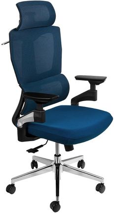 Spacetronik Krzesło Biurowe Ergonomiczne Bard Niebieskie
