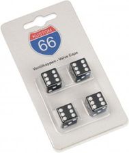 KUSTOM66 'Lot De 4 Bouchons De Valve Vegas Cube En Argent