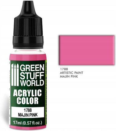 Green Stuff World Acrylic Color Majin Pink Farba Akrylowa 17Ml