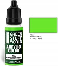 Zdjęcie Green Stuff World Acrylic Color Paint Flubber Green Farba 17Ml - Radzymin