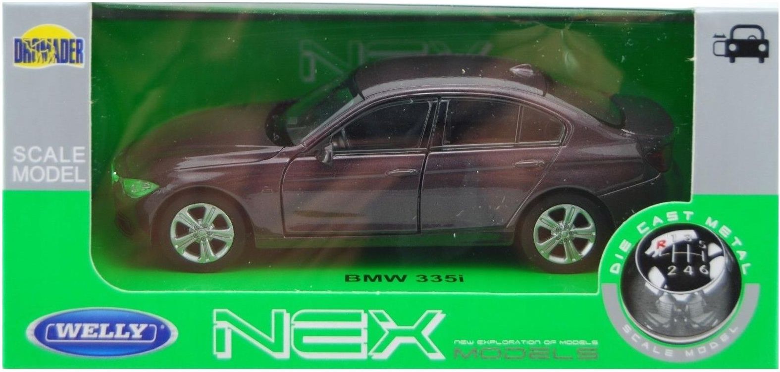 Welly 1:24 BMW F30 335i Black Diecast Model Car Vehicle New in Box
